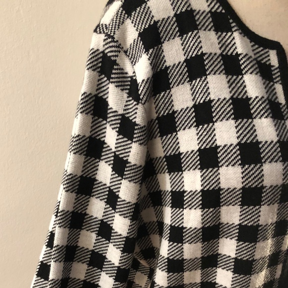 Talbots Black n White Checkers Knit Blazer - Picture 4 of 9